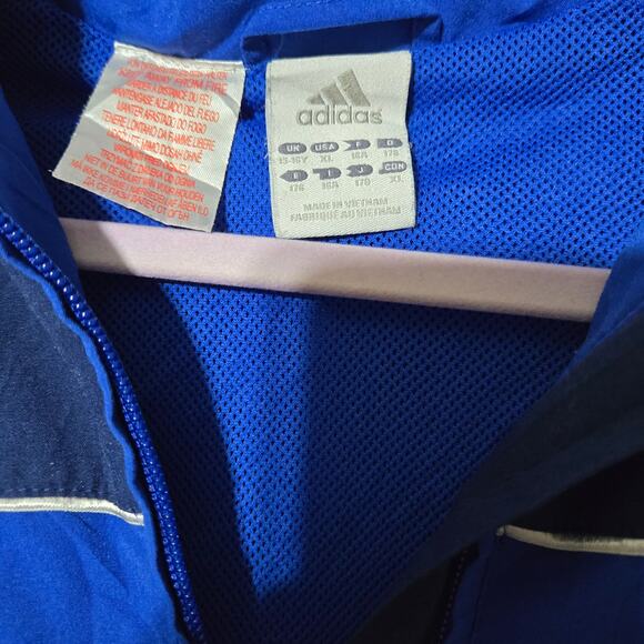 Vintage Adidas‎ Grimstad TIF Track Jacket Blue X1 Athletic Sports Zip 90s Y2k - Picture 8 of 8
